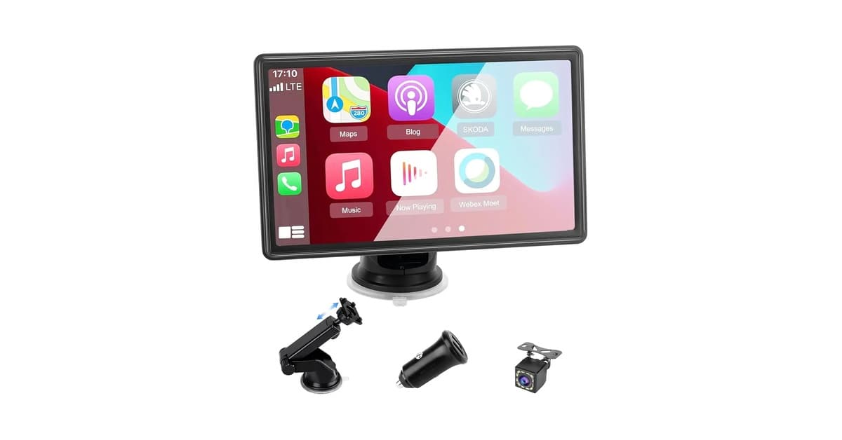 Melhor Multimídia para Som Automotivo: 7 Telas HD com CarPlay e Android Auto