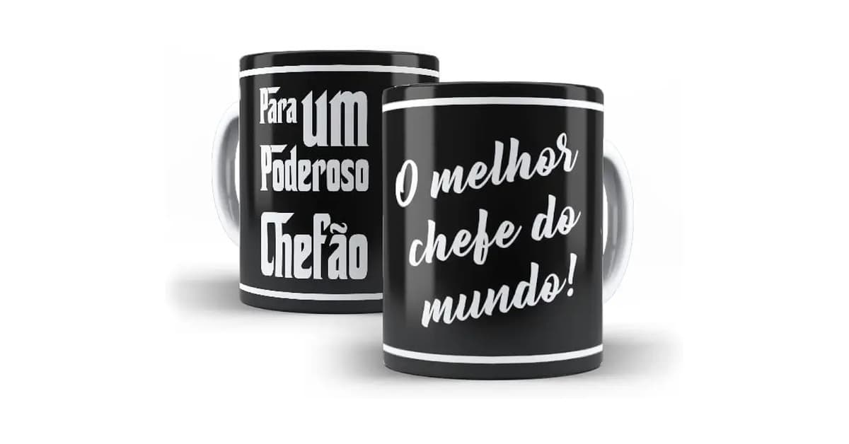 Caneca Melhor Chefe do Mundo: 10 Opções de Presente