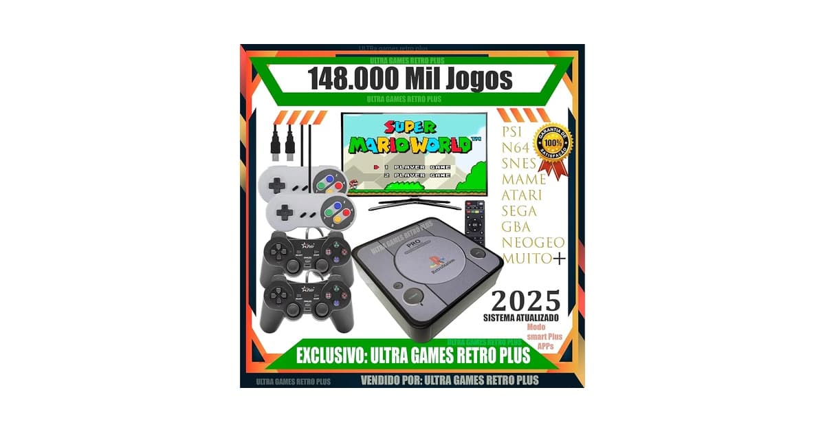 Melhor Game Retro Ps2: Console com 178 Mil Jogos!