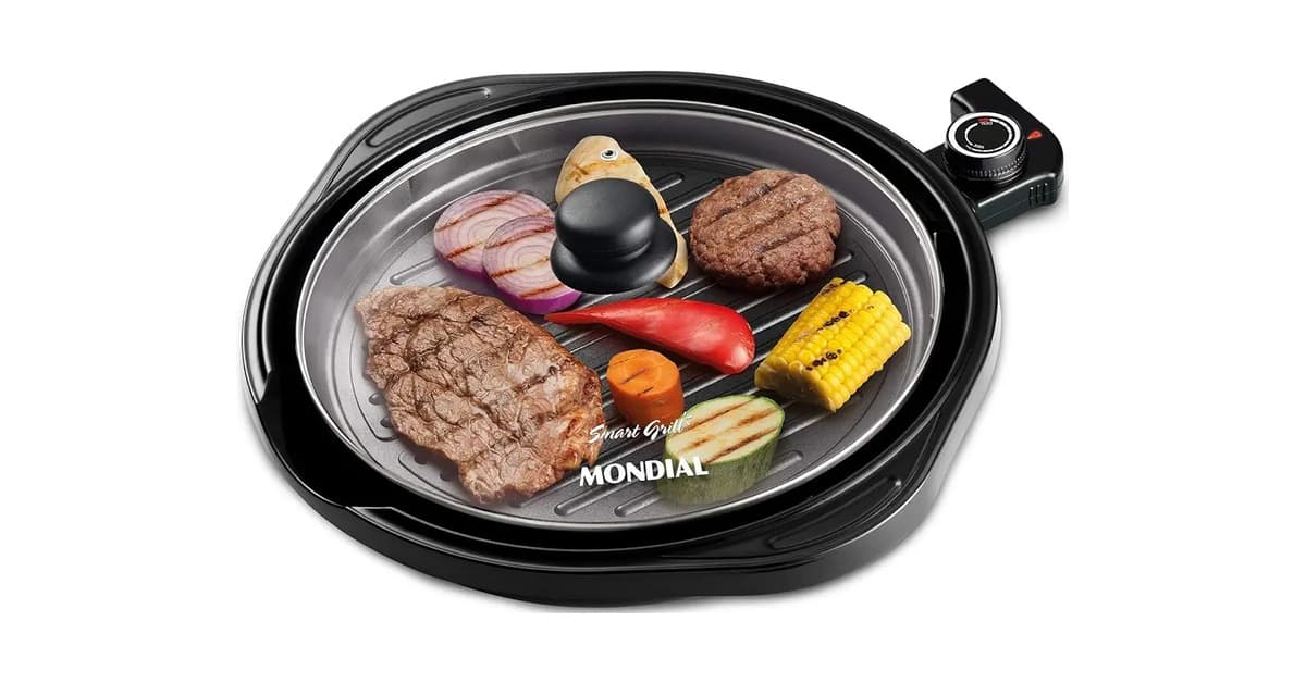 Melhor Grill Elétrico Redondo: 5 Opções Potentes