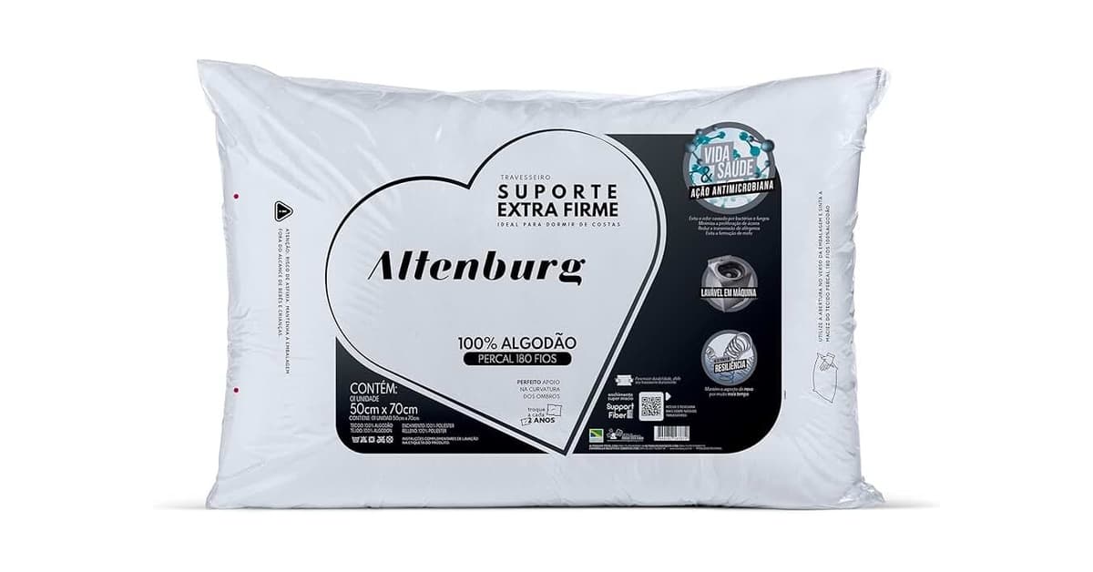Melhor Travesseiro Altenburg: Suporte Firme Para Um Sono Profundo
