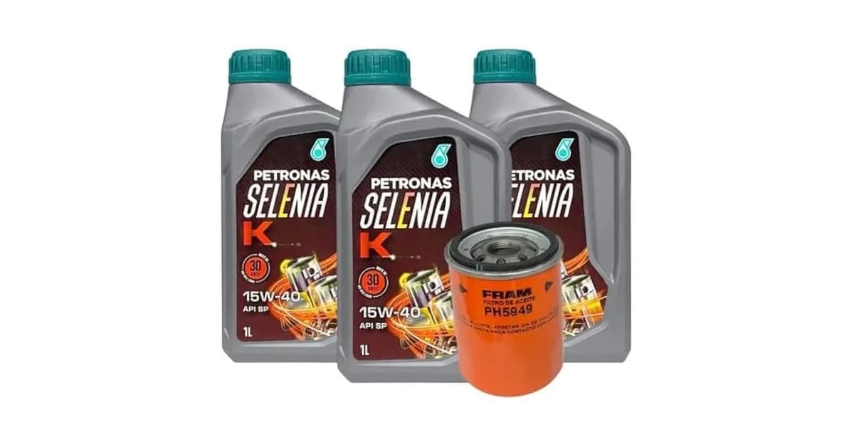 Qual Óleo Usar no Fiat Punto 1.6. Melhor Kit 15W40